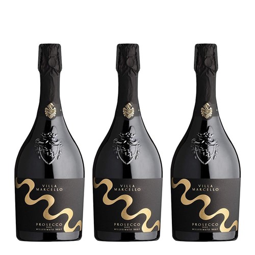 Villa Marcello Prosecco Brut 75cl Treble Prosecco Set